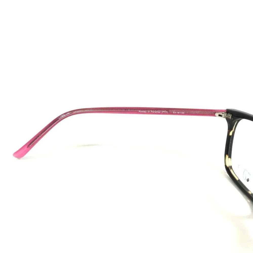 Vera Bradley Eyeglasses Frames Carolyn PYP Tortoise Pink Cat Eye 53-16-135